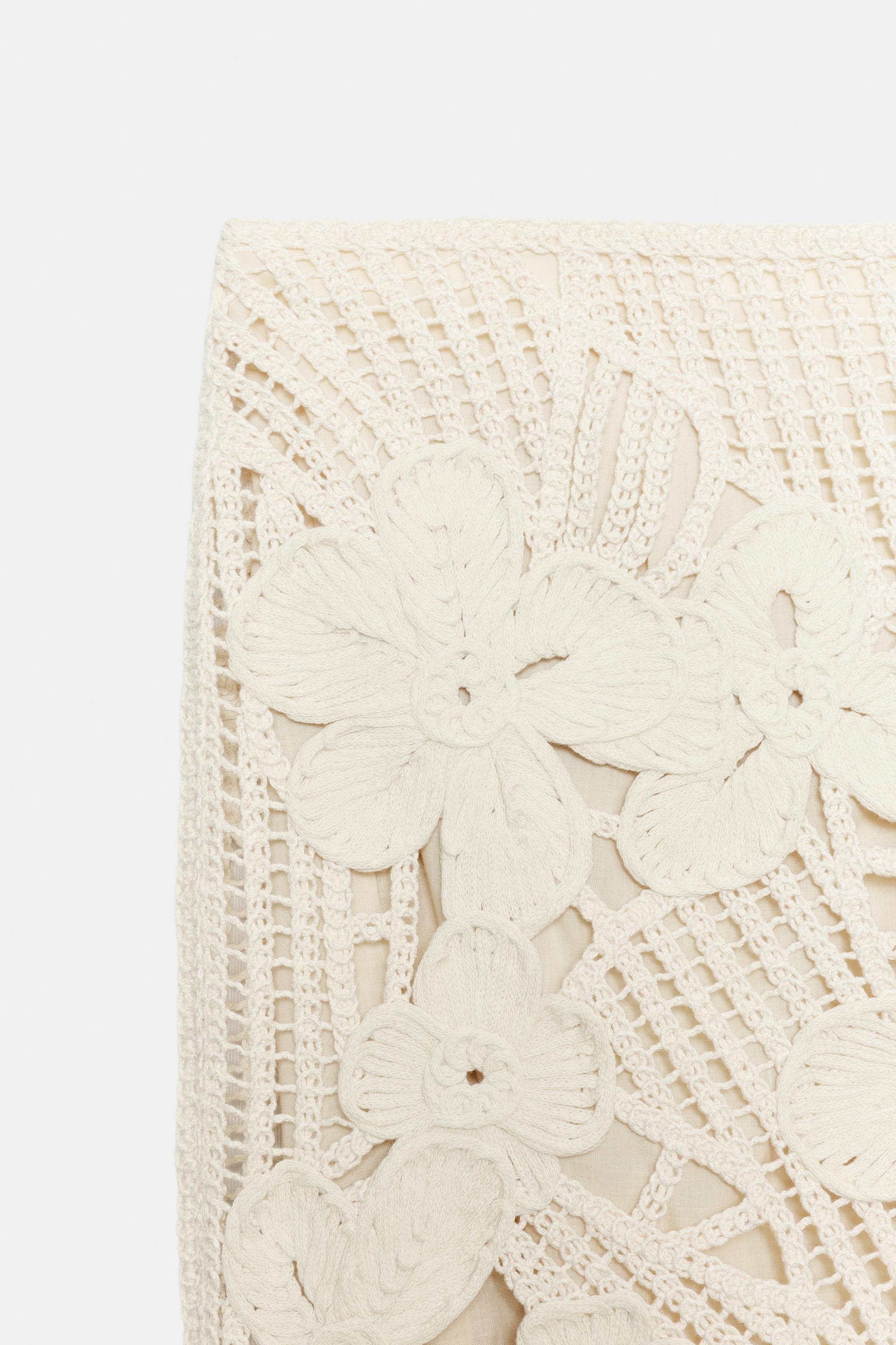 ZW COLLECTION CROCHET MIDI SKIRT